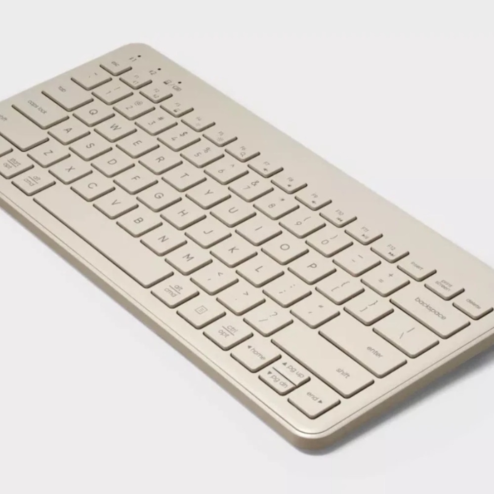 HeyDay Compact Wireless Keyboard Bluetooth 5.1 W/ Wireless USB Receiver